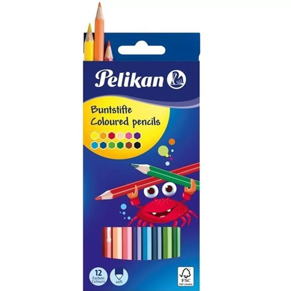Pelikan Kuru Boya Kalemi 12  Renk