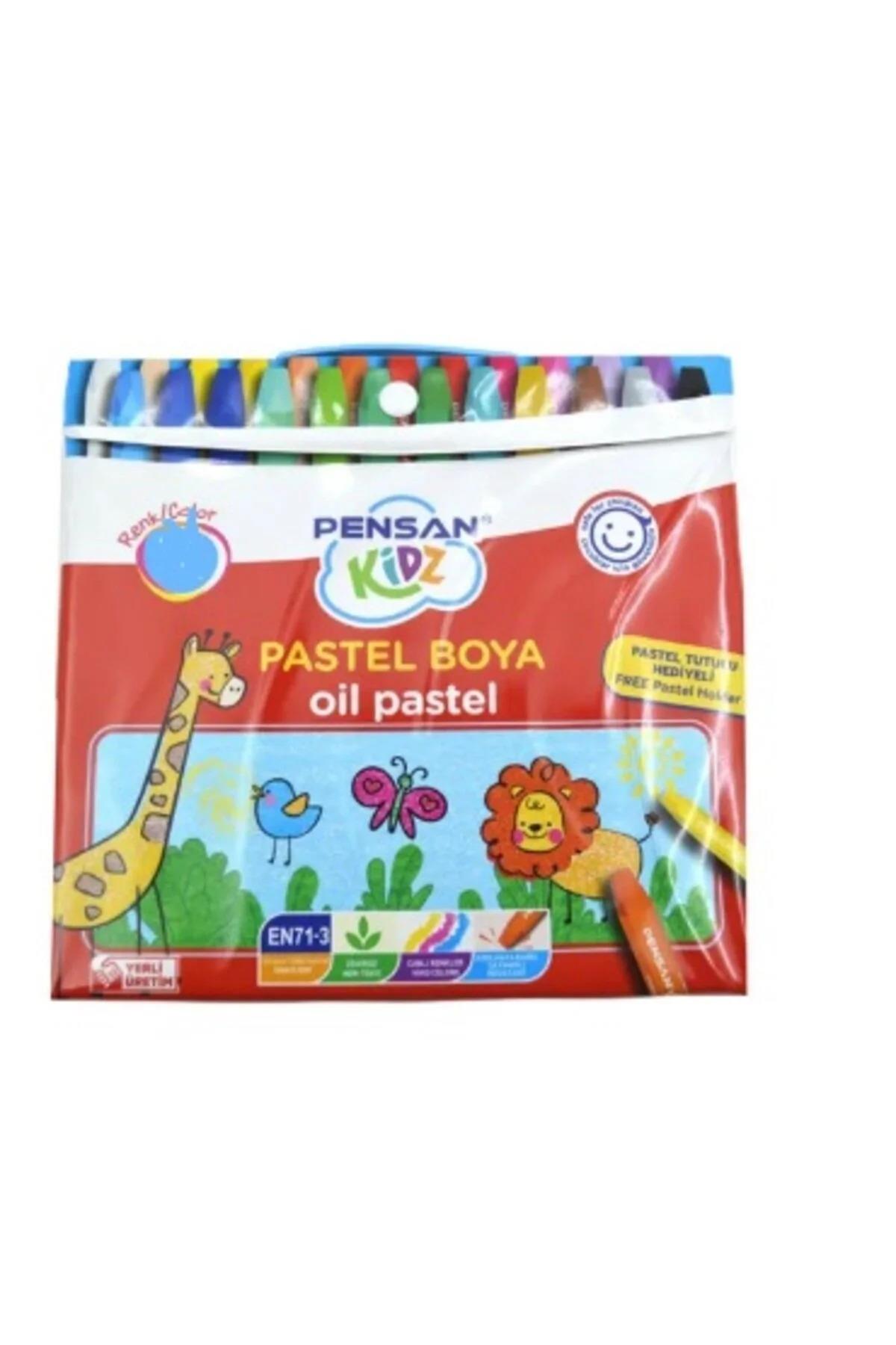 Pensan Kidz Pastel Boya Çantalı 18 Renk Pastel Boya