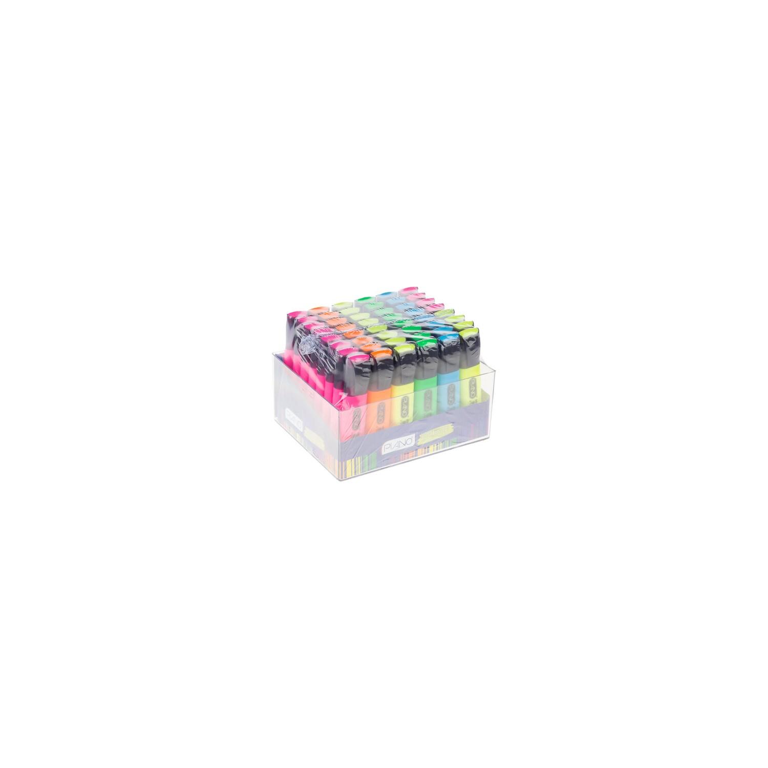 Piano Fosforlu Kalem Neon 6 Renk Fosforlu İşaretleme Kalemi (48 Li Paket)