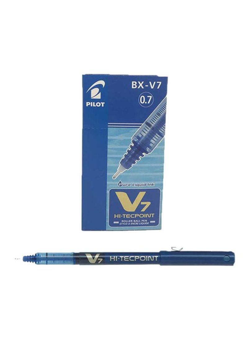 Pilot Hi-Tecpoint İğne Uçlu 0.7 MM Mavi Roller Kalem (12 Li Paket)