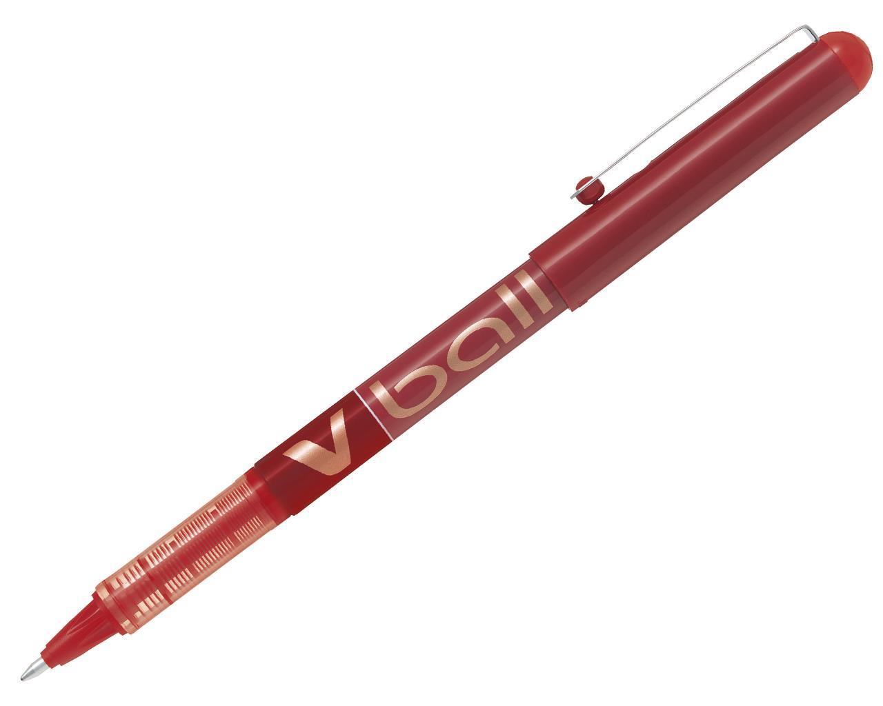 Pilot Roller Kalem V-ball 1.0 MM Kırmızı Roller Kalem (12 Li Paket)