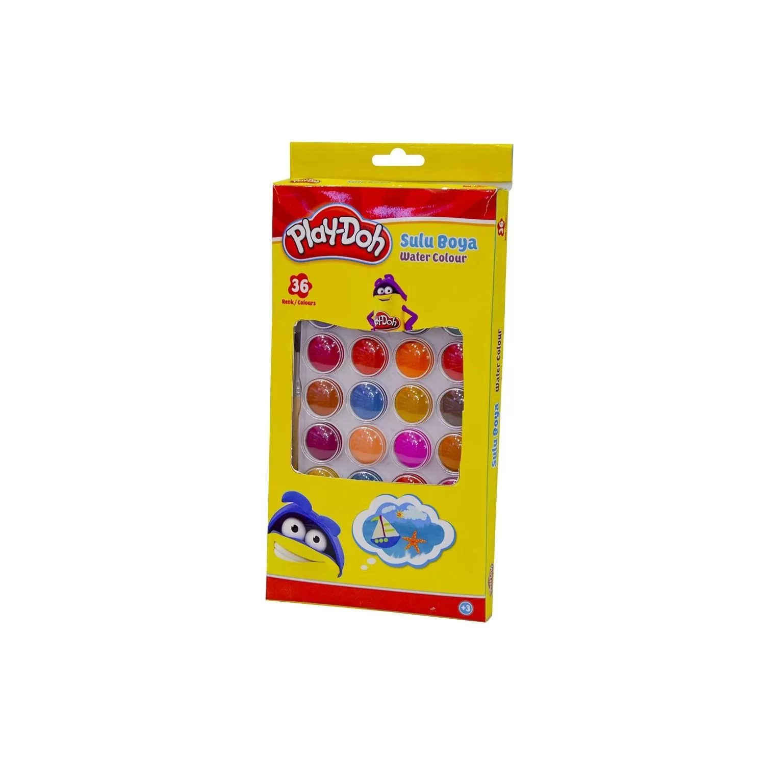 Play-Doh Sulu Boya 23 MM 36 Renk Sulu Boya
