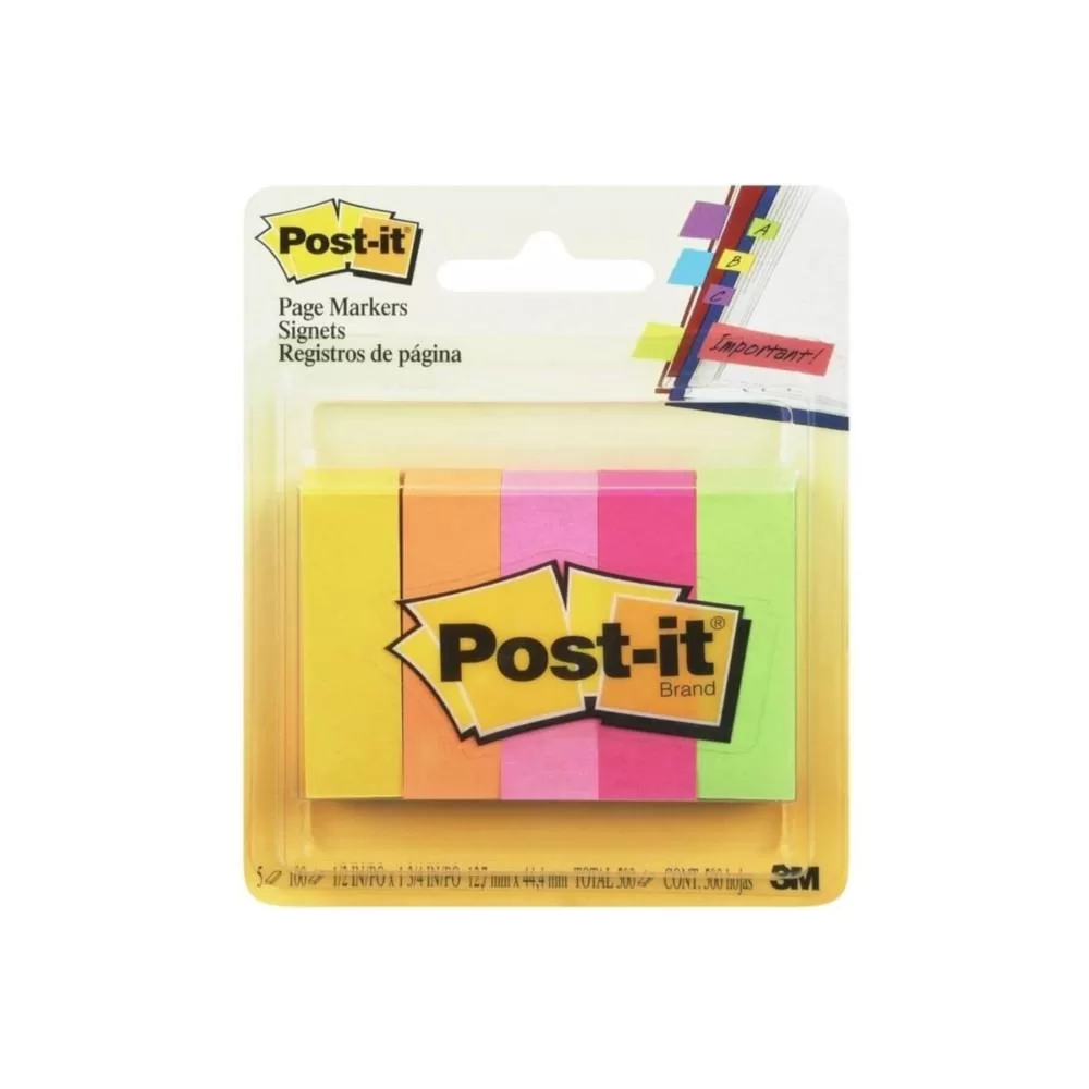 Post-it İndeks 100 YP 15x50 Fosforlu 5 Renk 670-5