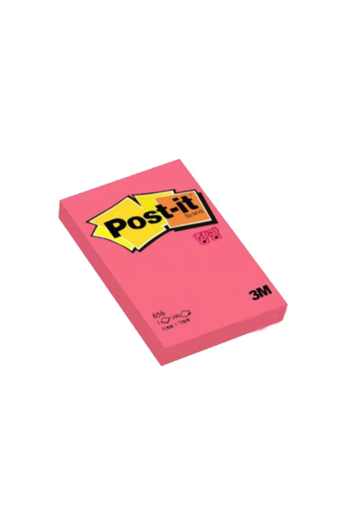 Post-it Yapışkanlı Not Kağıdı 100 YP 51x76 Melon Pembe 656