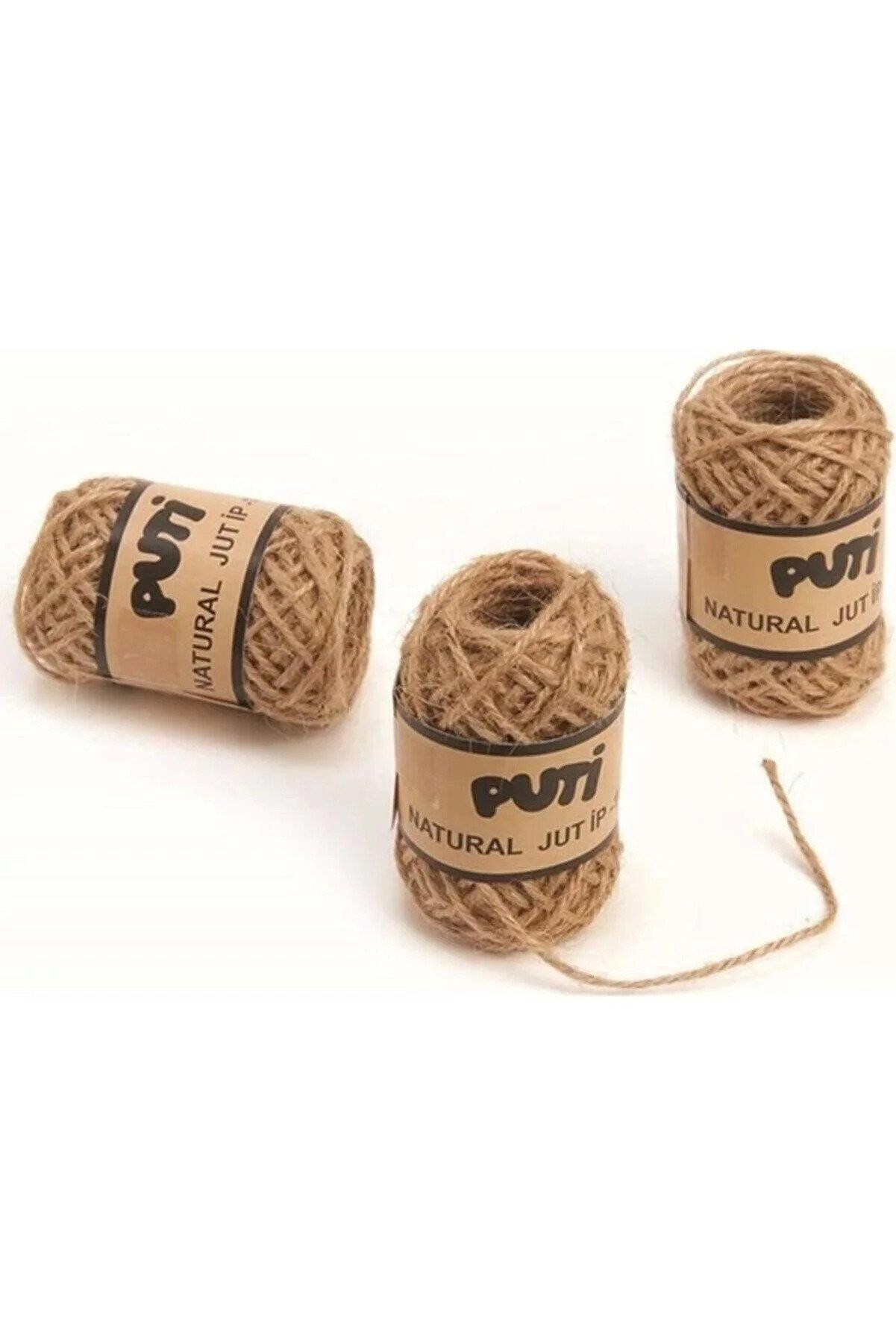 Puti Jut İp 10 Metre Natural İp (24 Lü Paket)