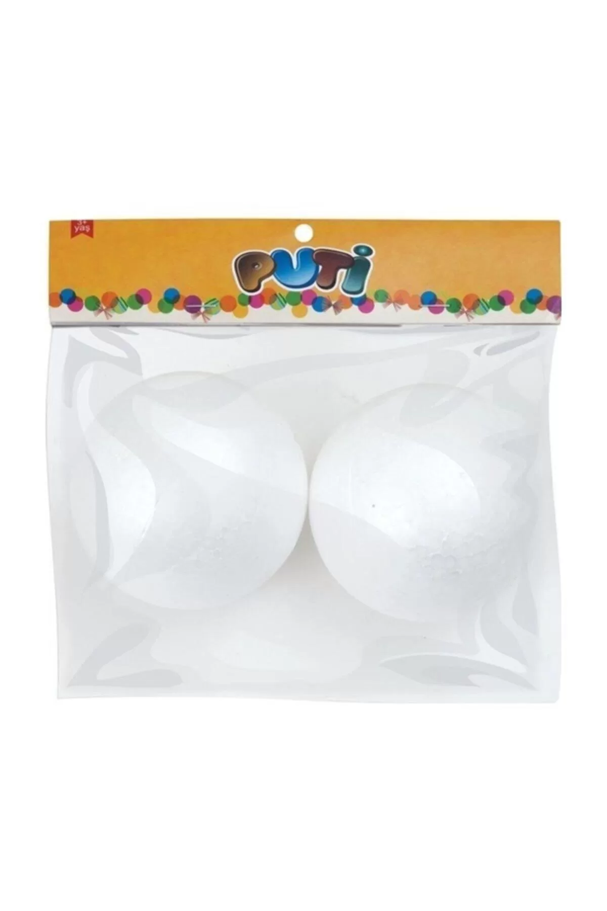 Puti Köpük Top 10 CM 2 Li Paket