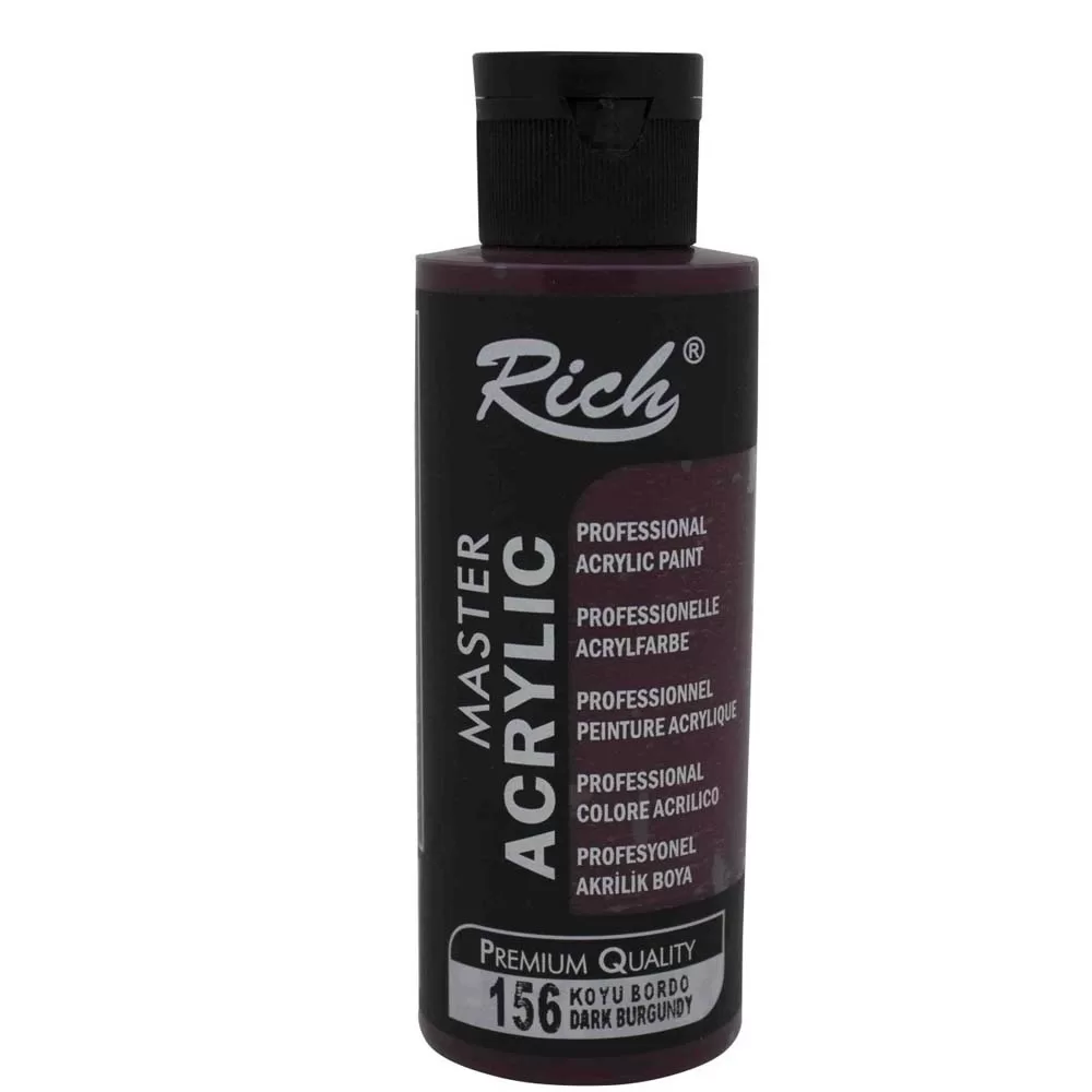 Rich Akrilik Boya Master 120 CC Koyu Bordo