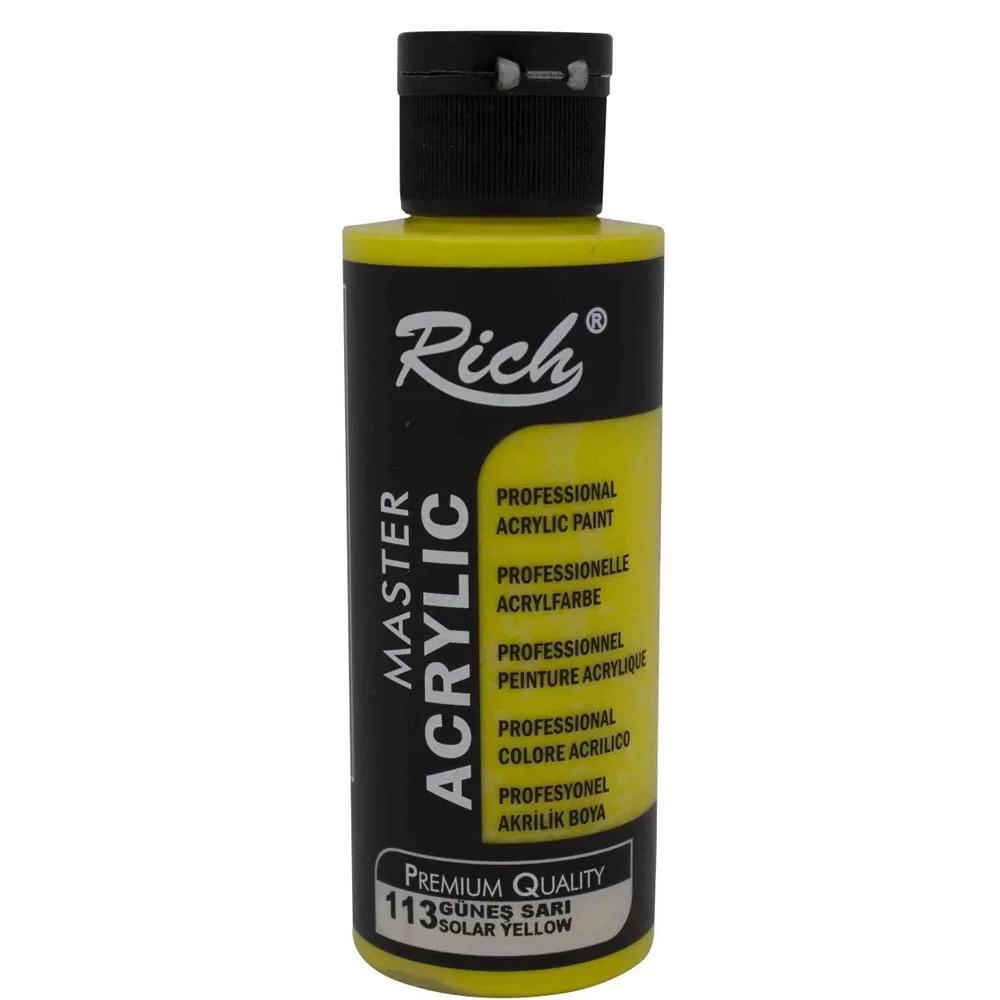 Rich Akrilik Boya Master 130 CC Güneş Sarı