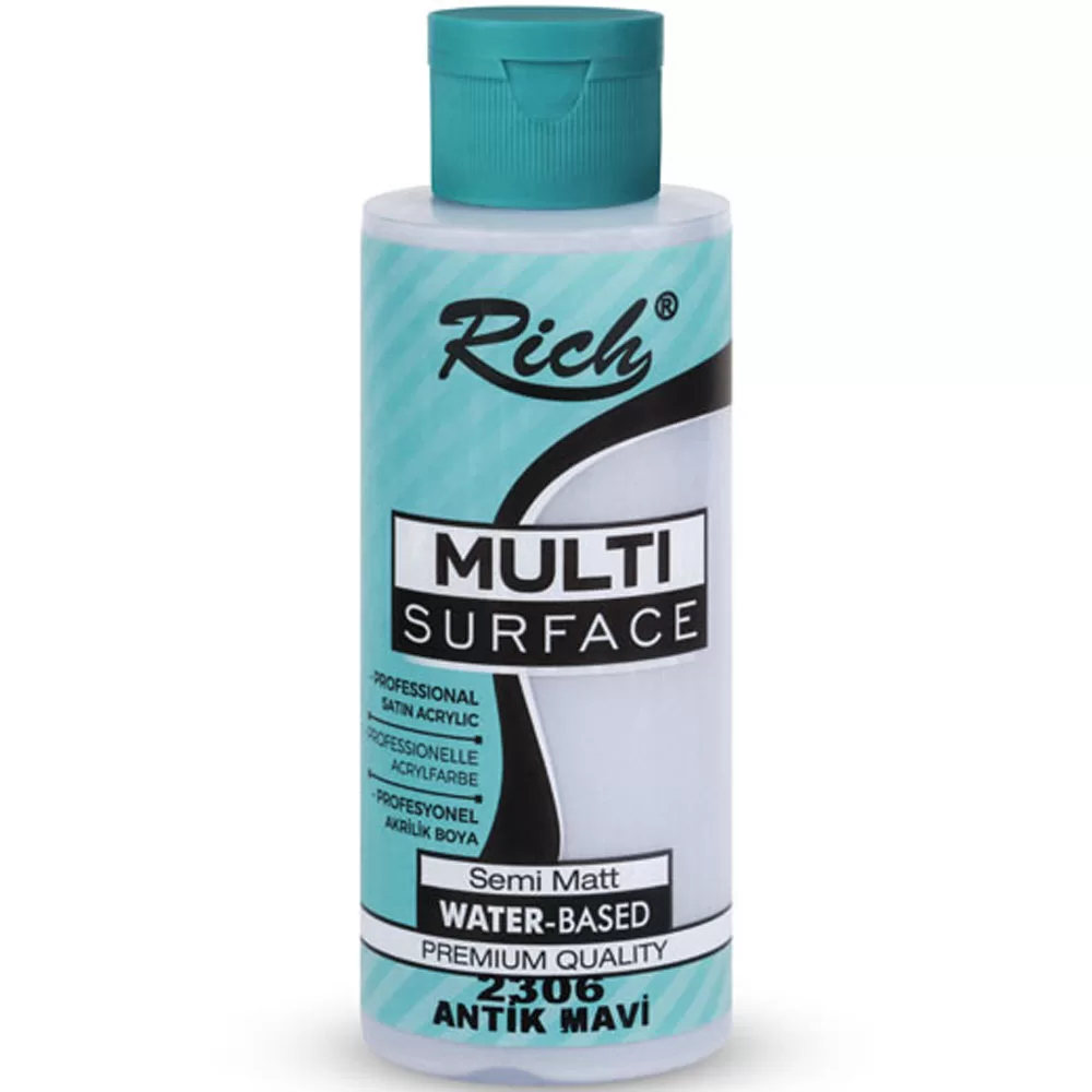 Rich Akrilik Boya Multi Surface 120 CC Antik Mavi