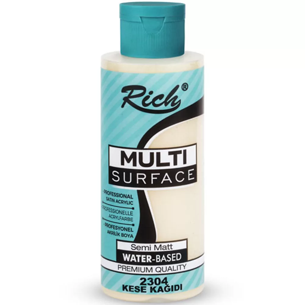 Rich Akrilik Boya Multi Surface 120 CC Kese Kağıdı