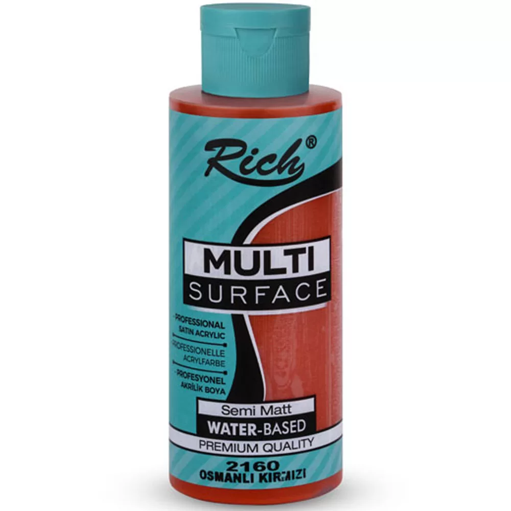 Rich Akrilik Boya Multi Surface 120 CC Osmanlı Kırmızı