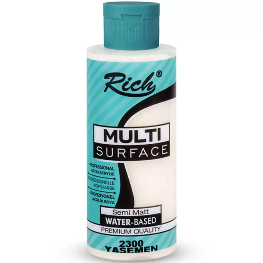 Rich Akrilik Boya Multi Surface 120 CC Yasemen