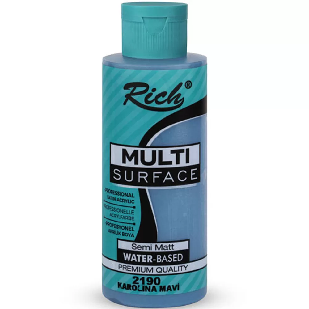 Rich Multi Surface 120 CC Karolina Mavi Akrilik Boya