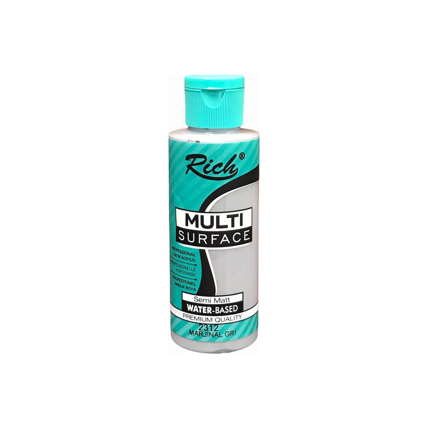 Rich Multi Surface Her Yüzey Için Akrilik Boya 120 cc Marjinal Gri Akrilik Boya