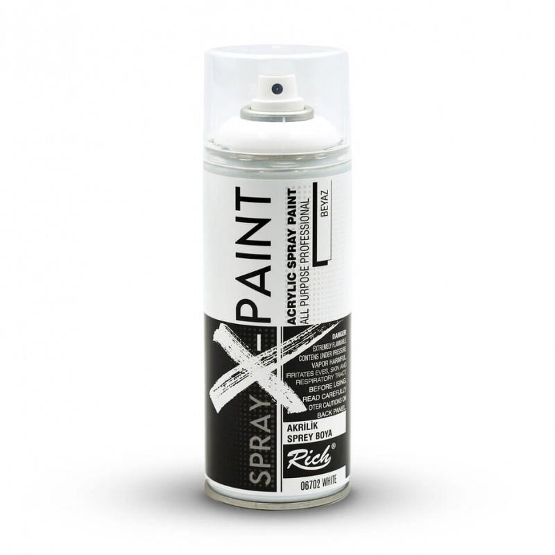 Rich Spray X Paint 400 ML Beyaz Akrilik Sprey Boya