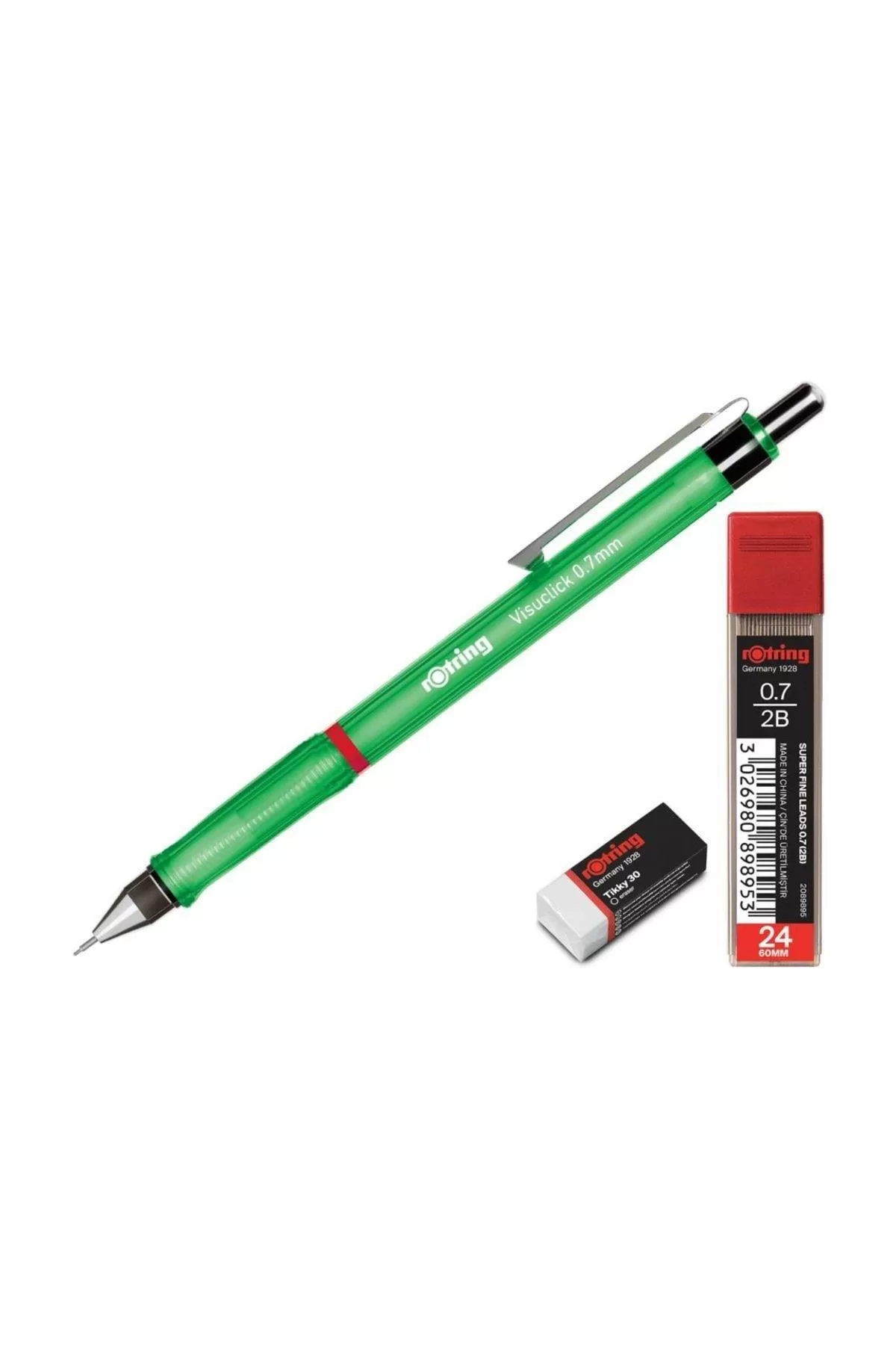 Rotring Okul Seti Visuclick Versatil + Min Silgi 0.7 MM Yeşil RO-VK07-YESIL