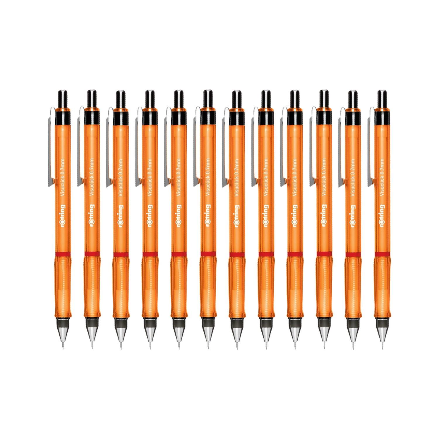 Rotring Versatil Kalem Visuclick 0.7 MM Turuncu Uçlu Kalem (12 Li Paket)