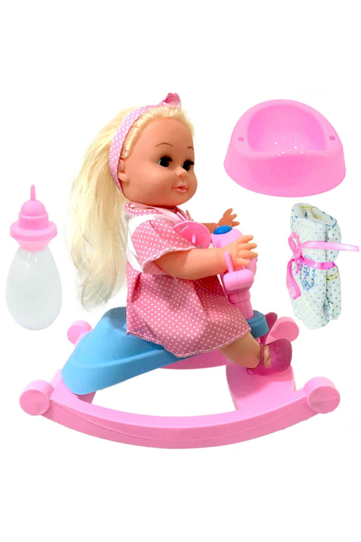 Roza Panda Salıncaklı Bebek