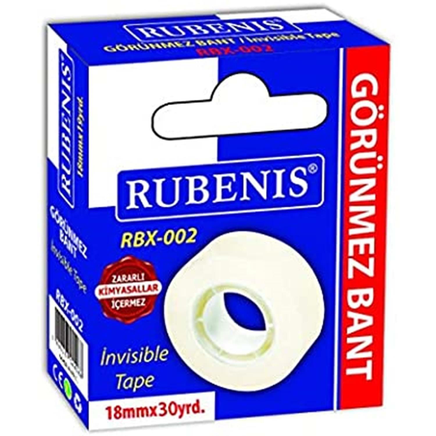 Rubenis Görünmez Bant 18 MM x 30 Metre Görünmez Bant