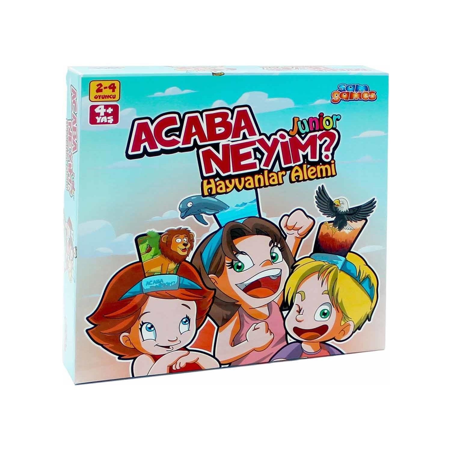 SamGames Acaba Neyim Junior - Hayvanlar Alemi Kutu Oyunu