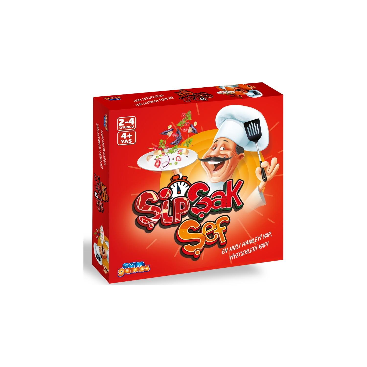 SamGames Şip Şak Şef Eğitici Eğlenceli Kutu Oyunu 4 Yaş Üzeri