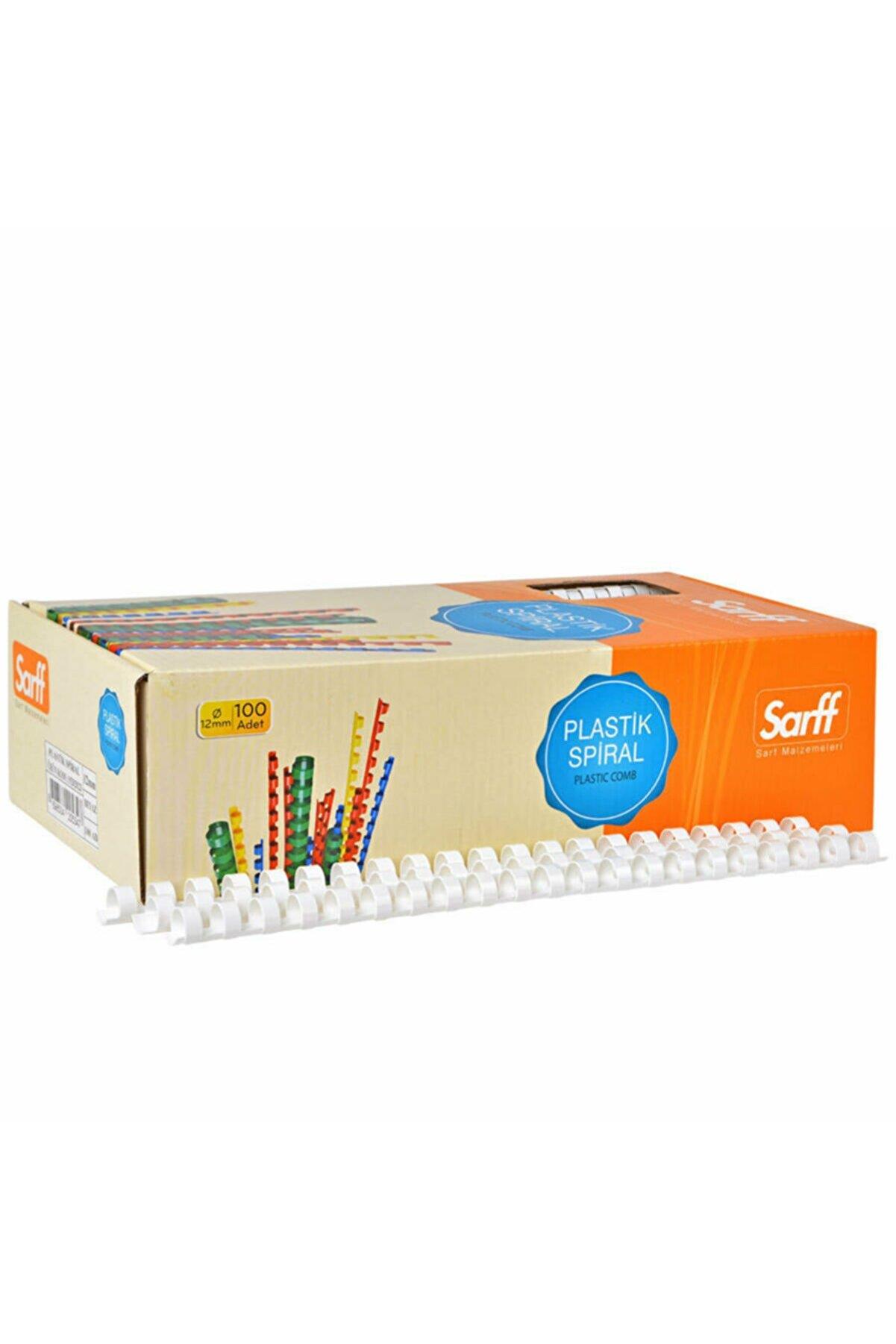 Sarff Spiral Plastik 12 MM Şeffaf (100 Lü Paket)