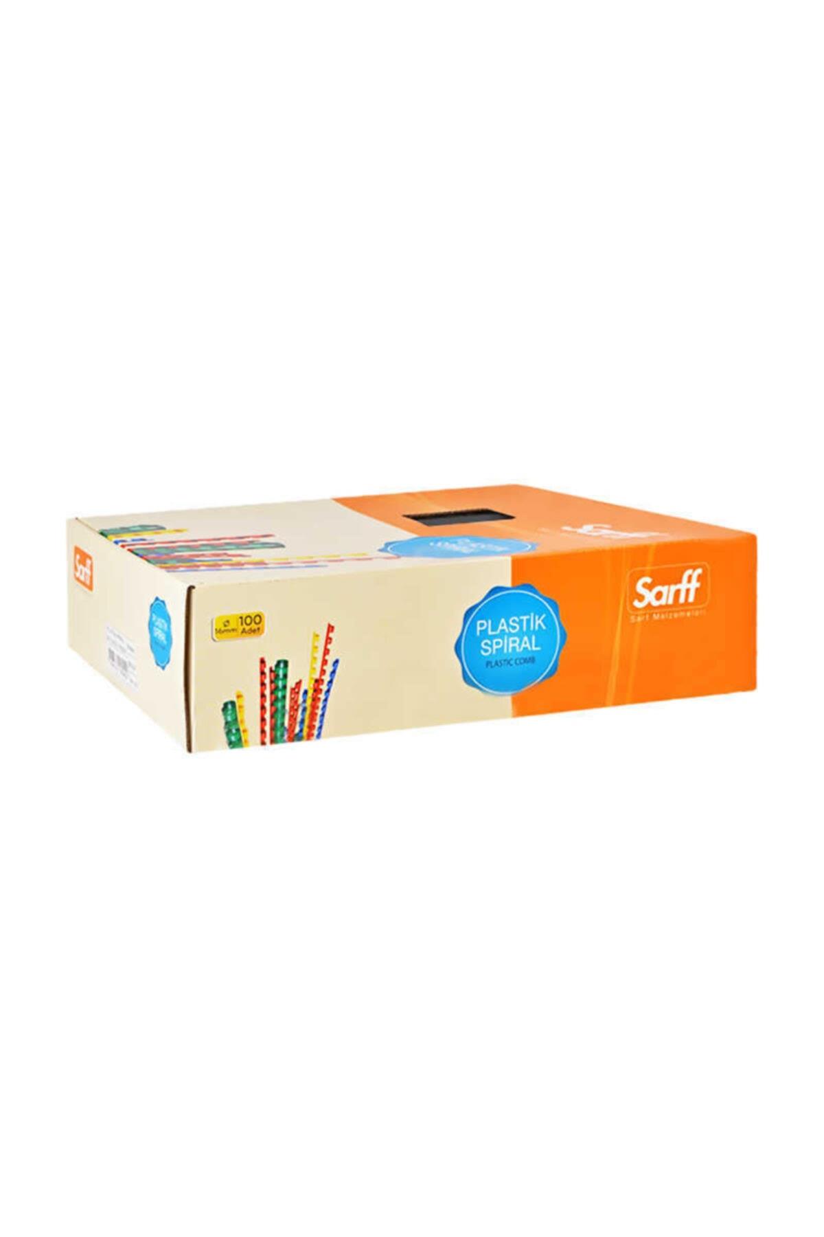 Sarff Spiral Plastik 16 MM Siyah Delux (100 Lü Paket)