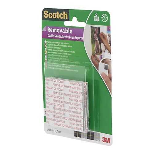 Scotch Çift Taraflı Yapışıp Çıkabilen Köpük Kareler 64 Adet 12.7 x 12.7 Mm