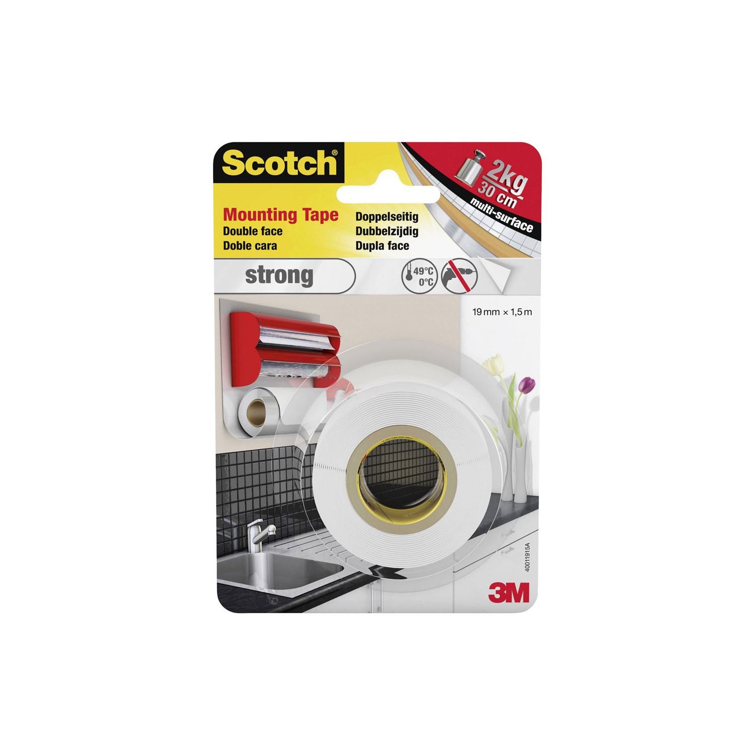 Scotch Çift Taraflı Yapışkan Köpük Bant 19 mm x 1.5 Metre