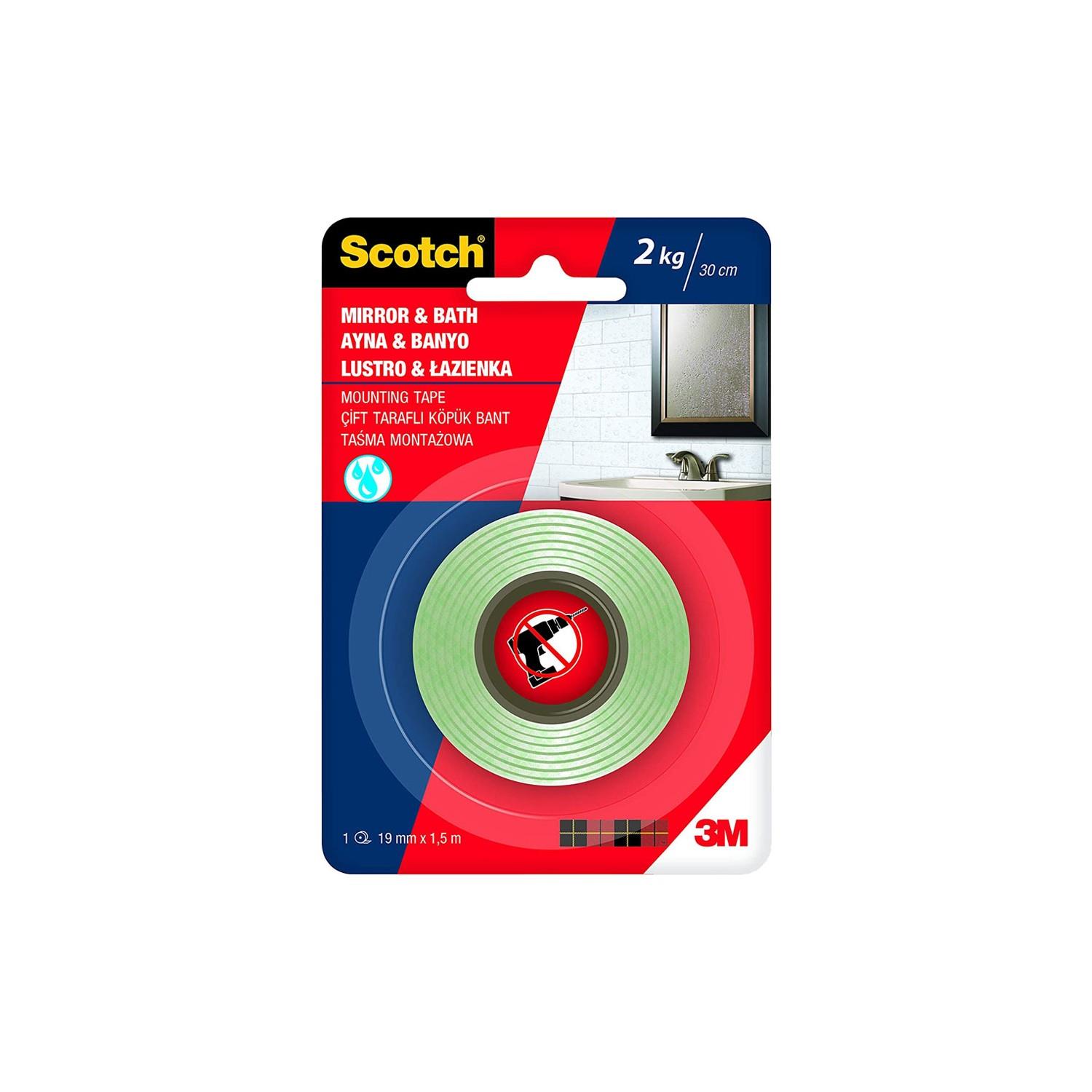 Scotch Montaj Bandı Şeffaf 19 mm x 1.5 Metre Montaj Bandı