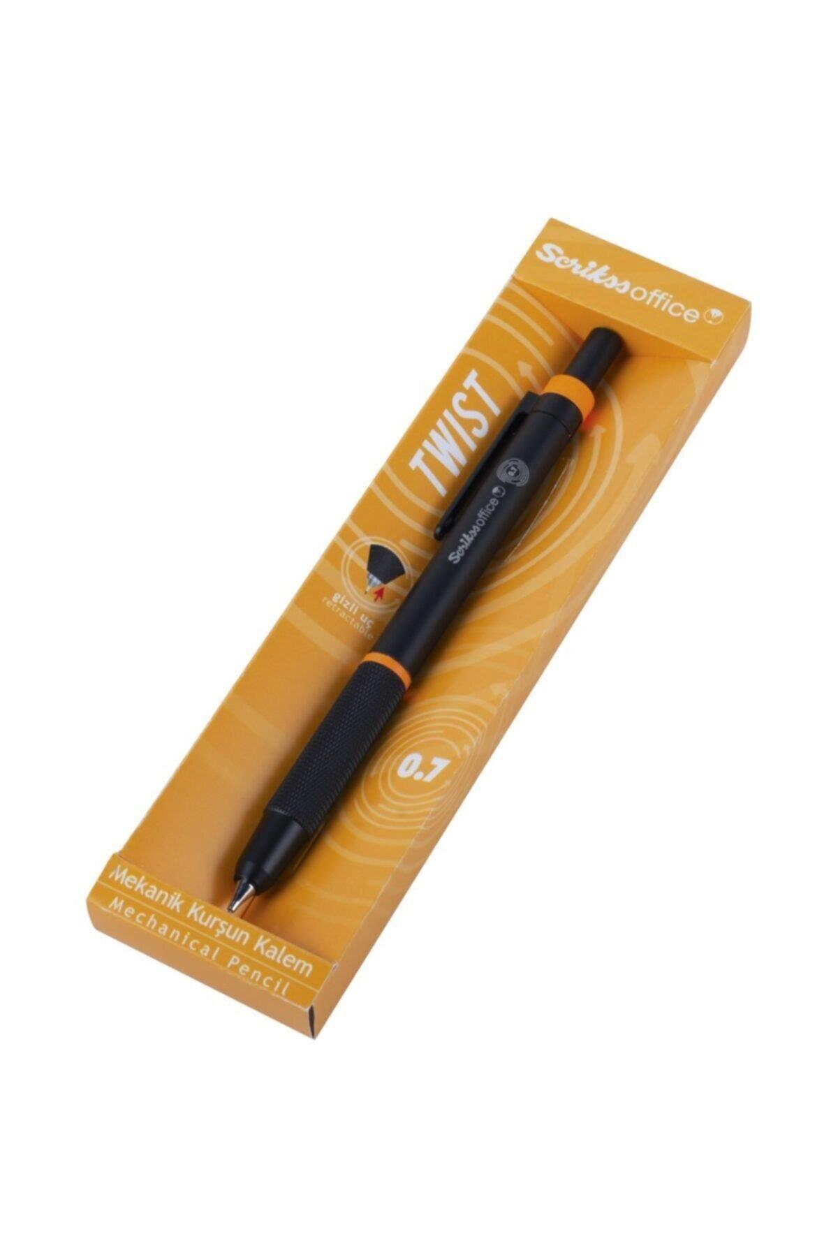 Scrikss Versatil Kalem Twist 0.7 mm Turuncu Uçlu Kalem