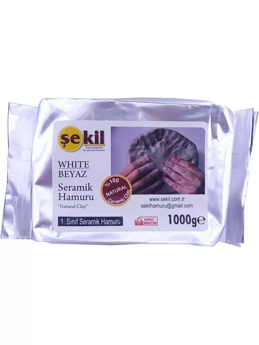 Şekil Seramik Hamuru 1000 GR Beyaz VK1000BYZ