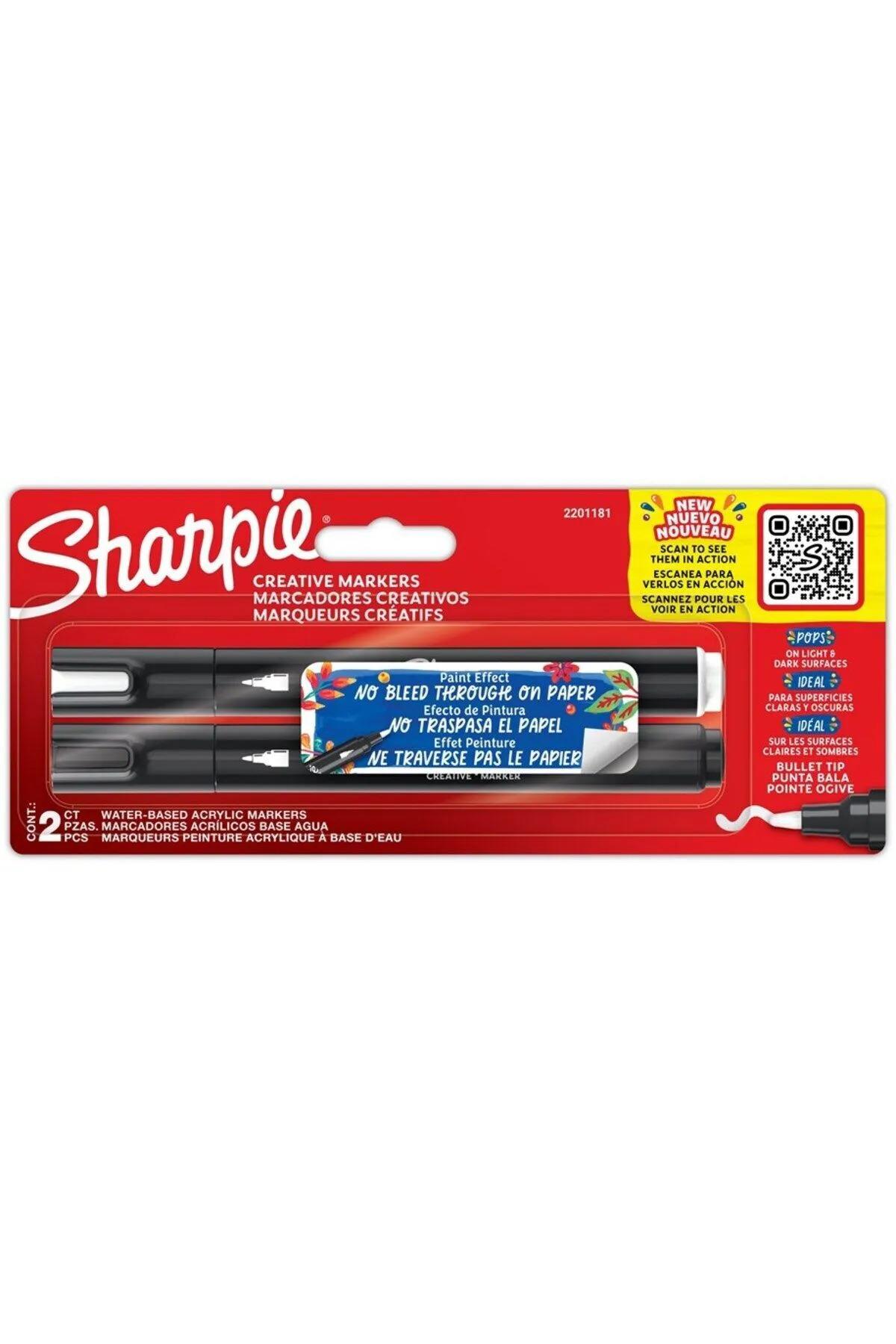 Sharpie Markör Akrilik Yuvarlak Uç 2 Li Blister Yuvarlak Uç Akrilik Markör