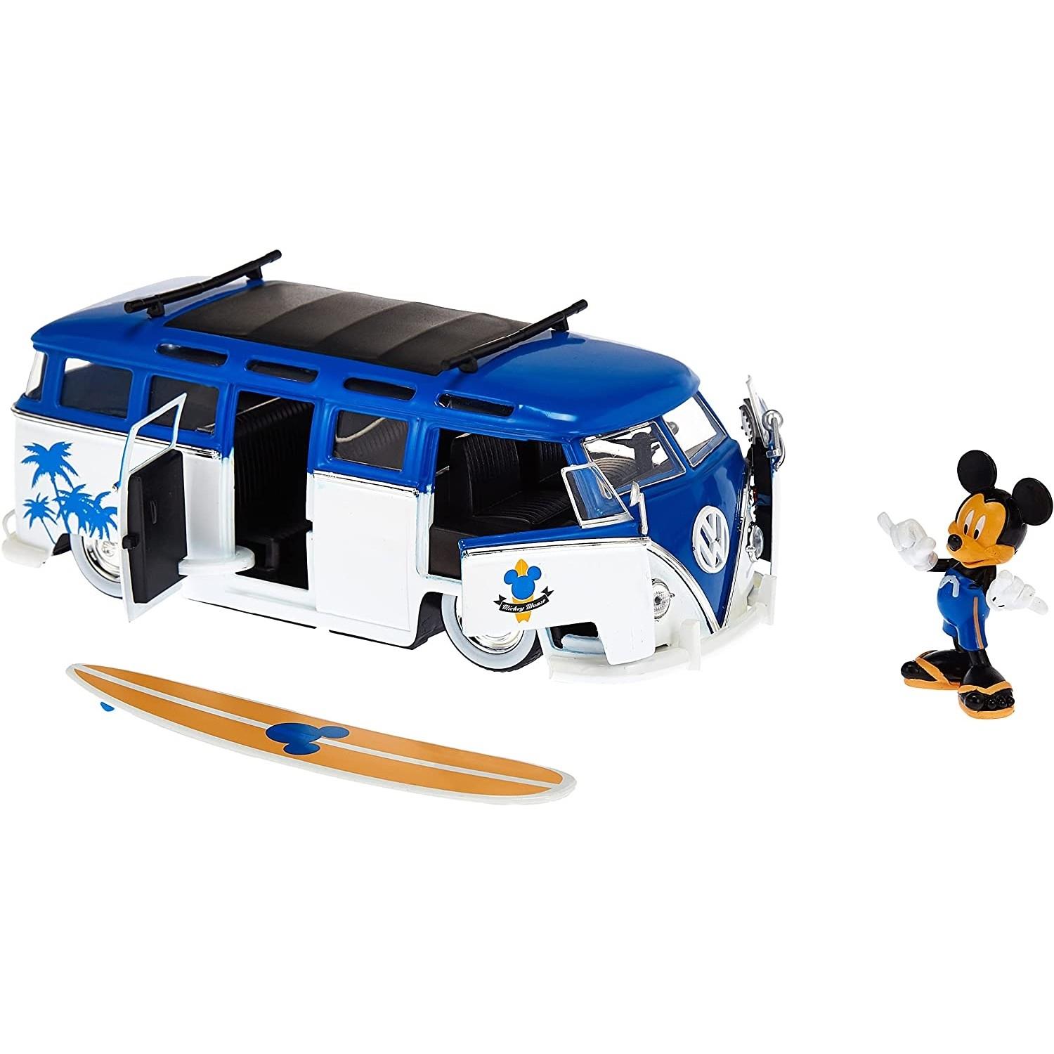 Simba JADA Mickey Van With Figure 1:24 Ölçek Disney Lisanslı Die-Cast (Metal) Figürlü