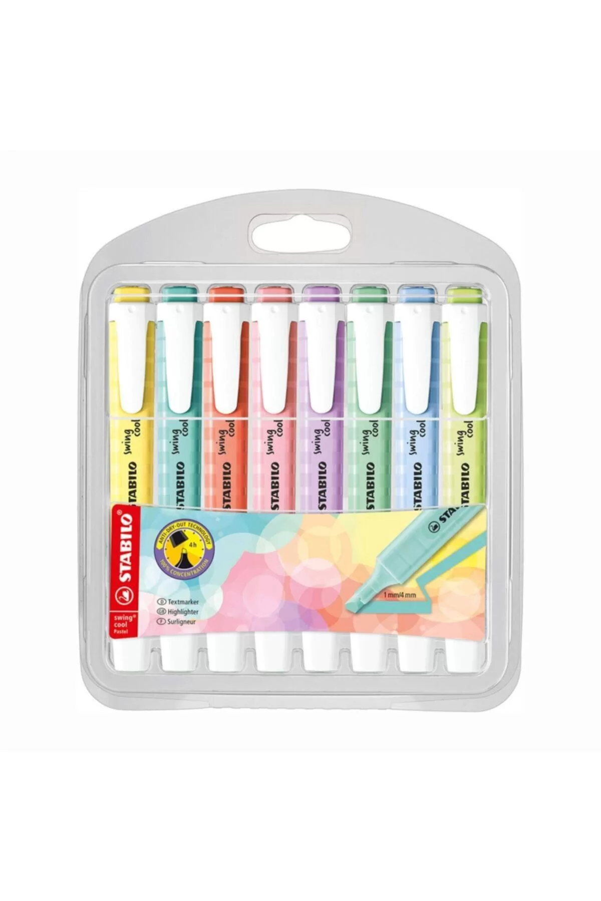 Stabilo Fosforlu Kalem Swing Cool Kalem Tipi Pastel 8 Li 275/8-08-1