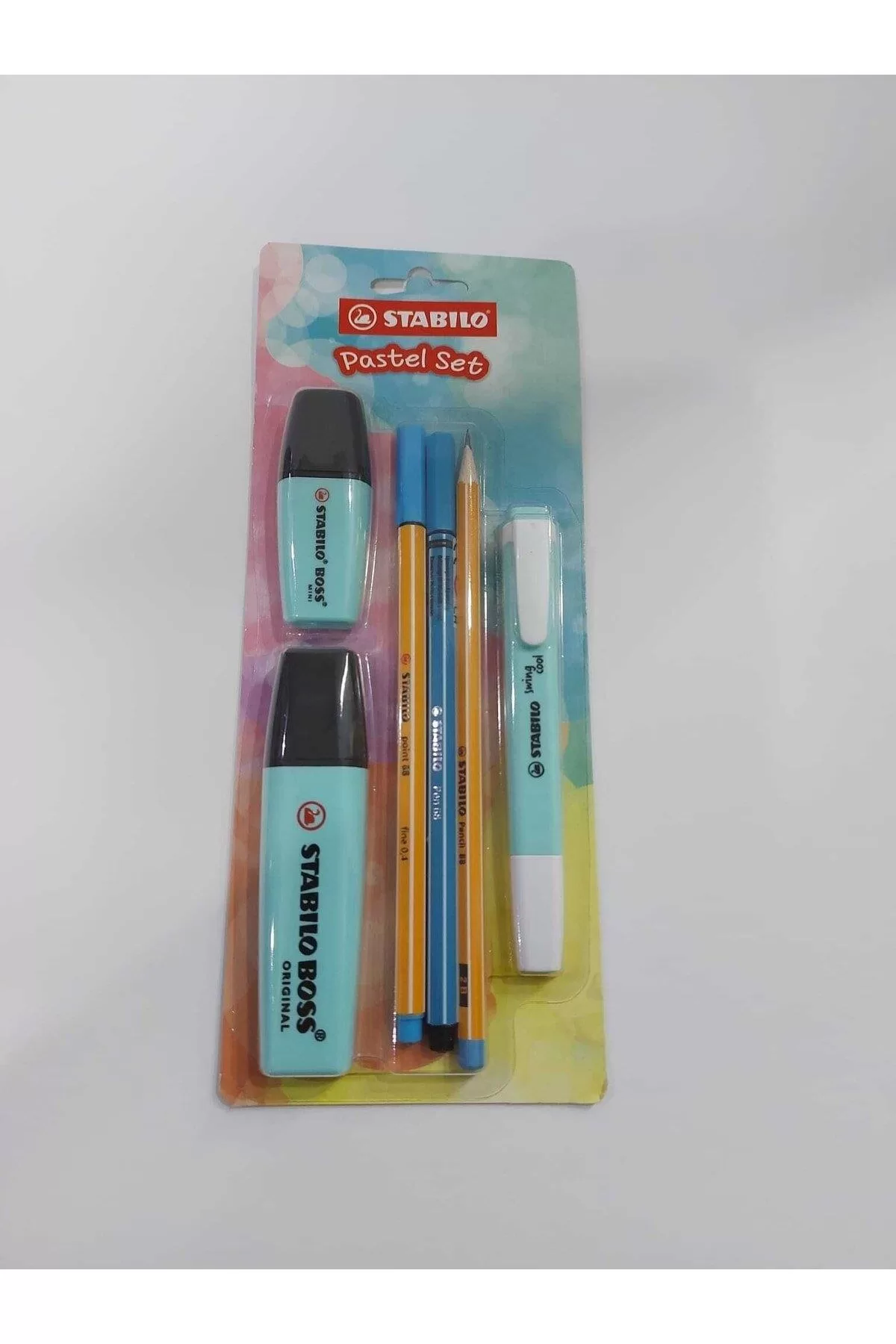 Stabilo Fosforlu Kalem Tek Renk Pastel Set 6 Lı Mavi