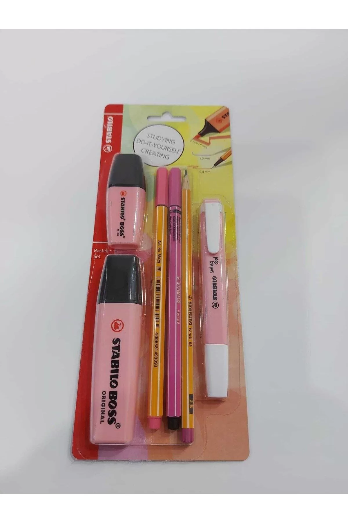 Stabilo Fosforlu Kalem Tek Renk Pastel Set 6 Lı Pembe