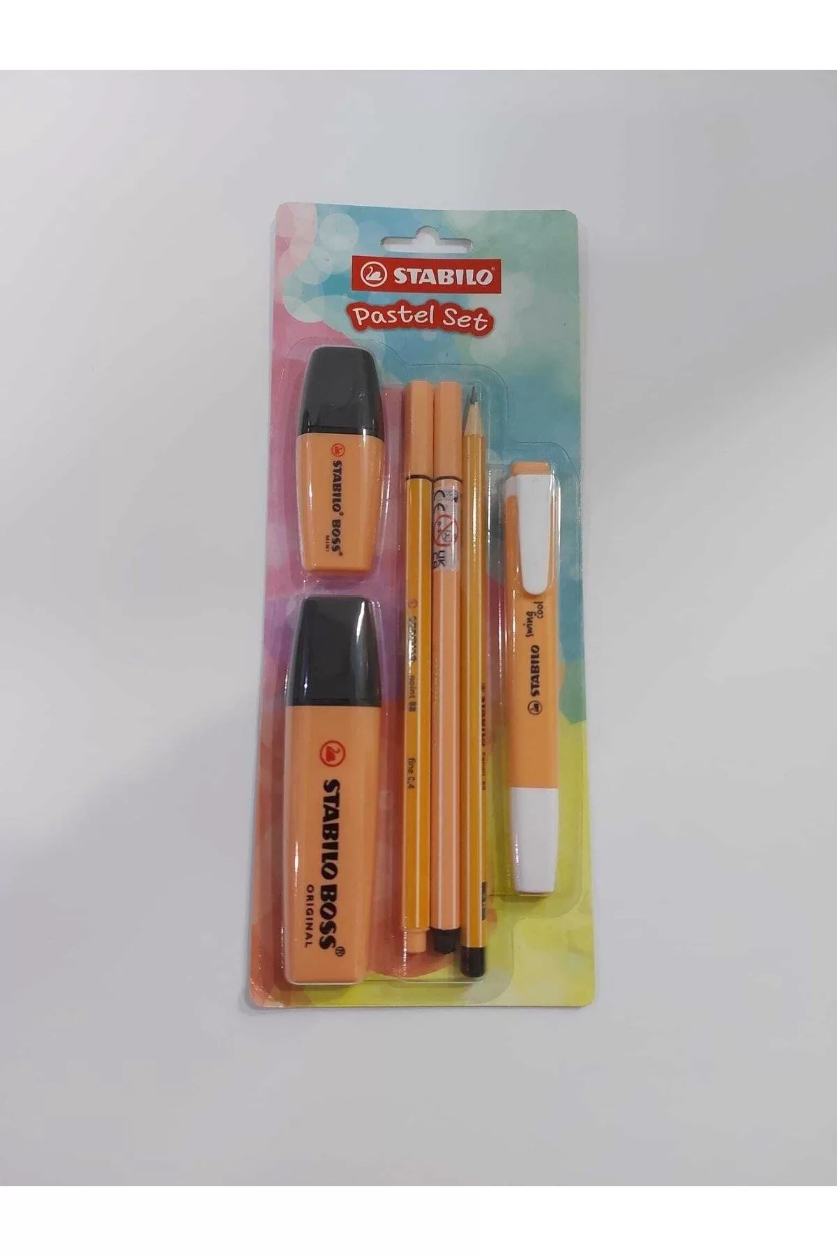Stabilo Fosforlu Kalem Tek Renk Pastel Set 6 Lı Turuncu