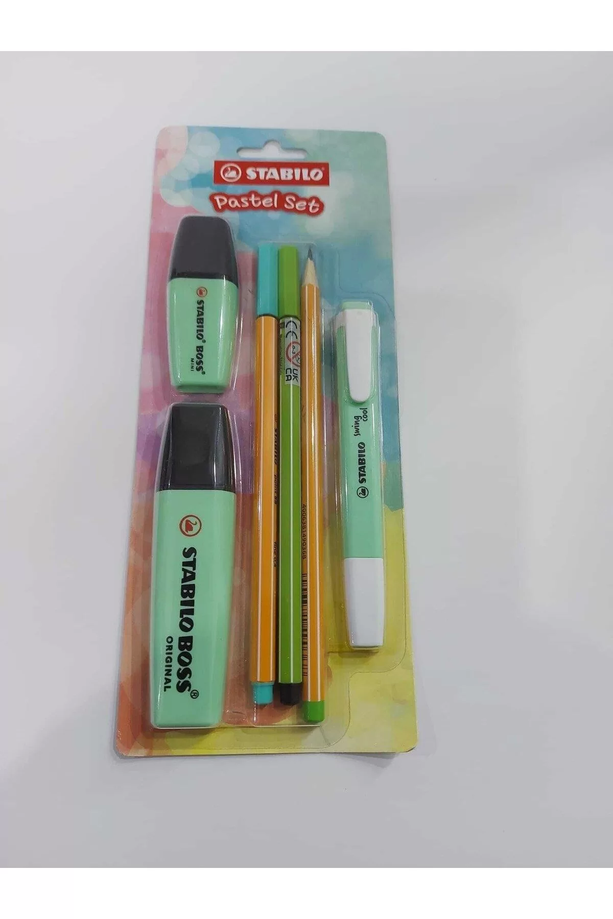 Stabilo Fosforlu Kalem Tek Renk Pastel Set 6 Lı Yeşil