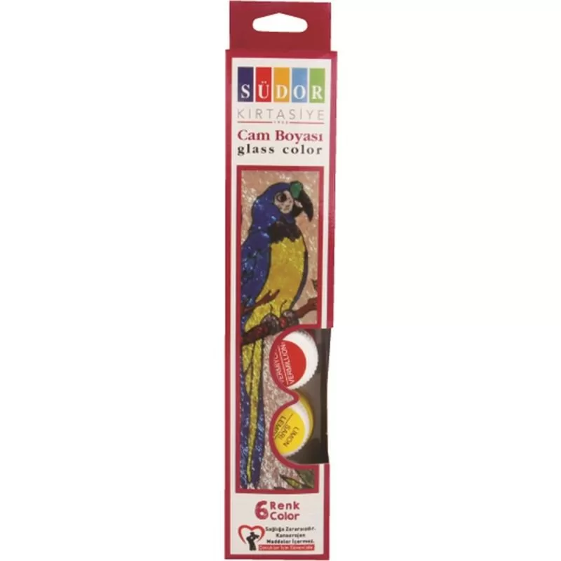 Südor Cam Boyası Su Bazlı 15 ML 6 Renk SD321S