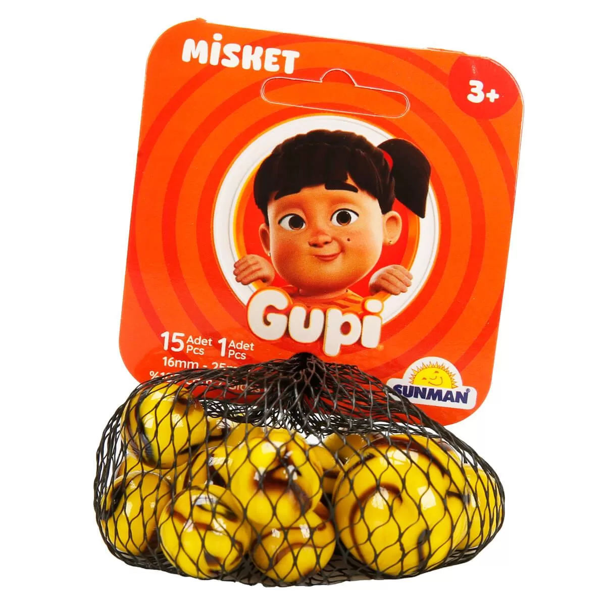 Sunman Misket Gupi 15+1 File Gupi Renkli Misket