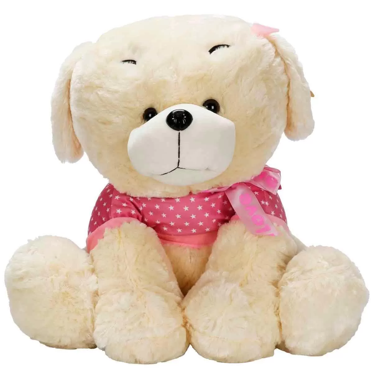 Sunman Oturan Peluş Köpek 55 CM (Karışık Renk 1 Adet)