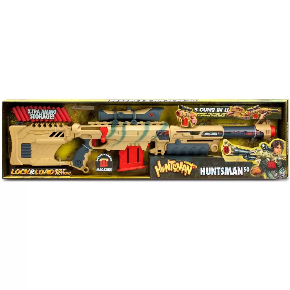 Sunman Oyuncak Huntsman-5 Sünger Atan Silah 24 Mermili Büuük