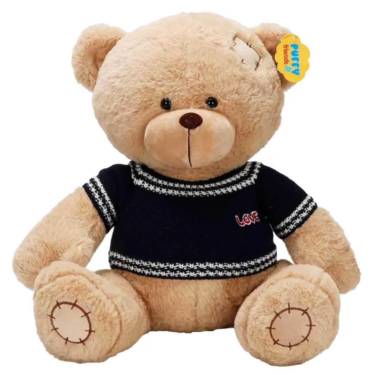 Sunman Oyuncak Peluş Ayı Oturan Kazaklı 42 CM (Karışık Renk 1 Adet)