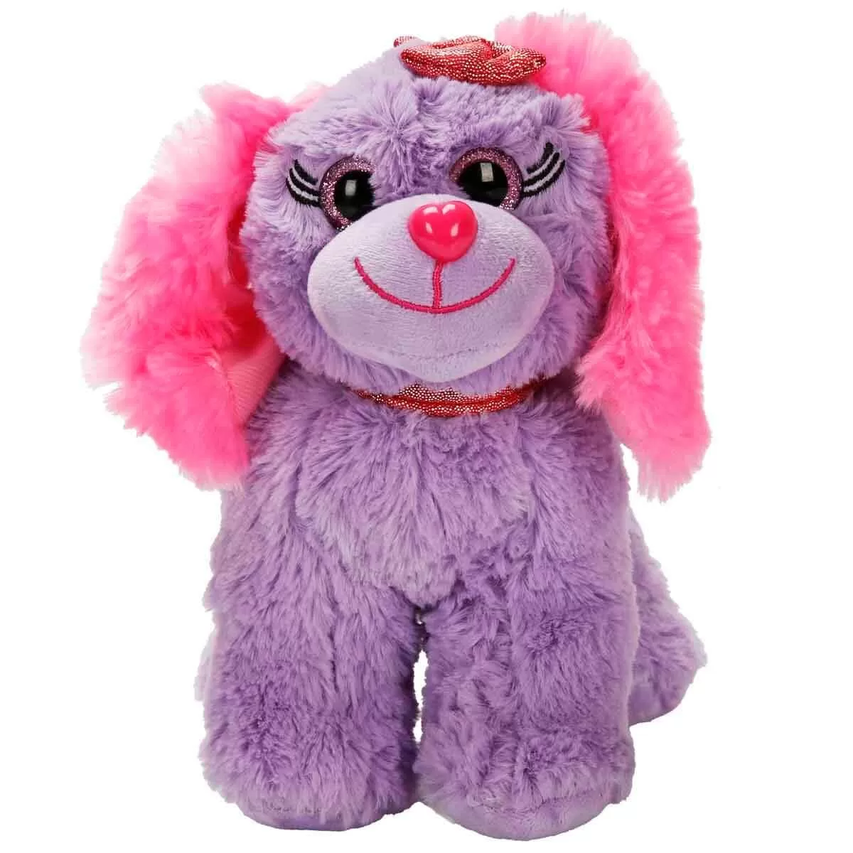 Sunman Oyuncak Peluş Köpek Oturan Renkli 25 CM (Karışık Renk 1 Adet)