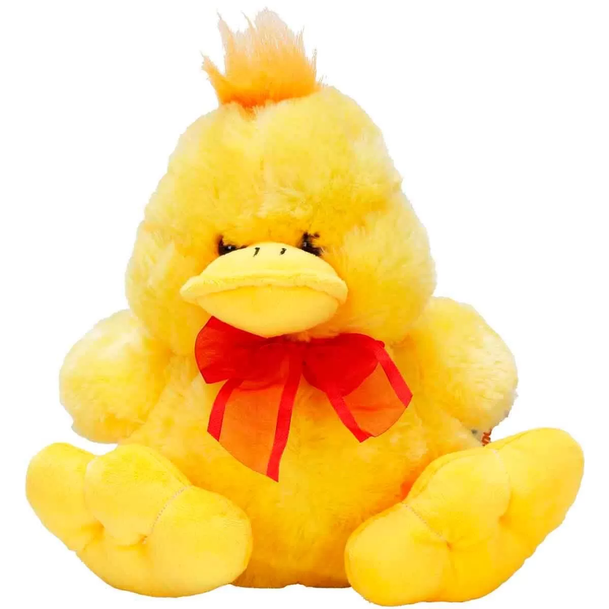 Sunman Oyuncak Peluş Ördek Oturan Kurdeleli 30 CM Sarı Ördek Peluş