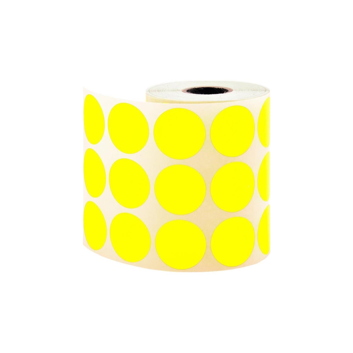 Tanex Nokta Etiketi 30 MM Sarı 2000 Li Nokta Etiket (6 Rulo)