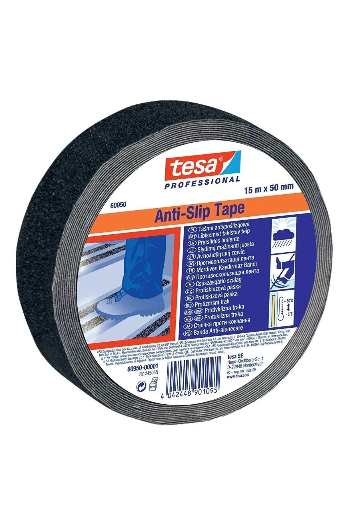 Tesa Bant Merdiven Kaydırmaz Siyah 15 Metre x 50 MM
