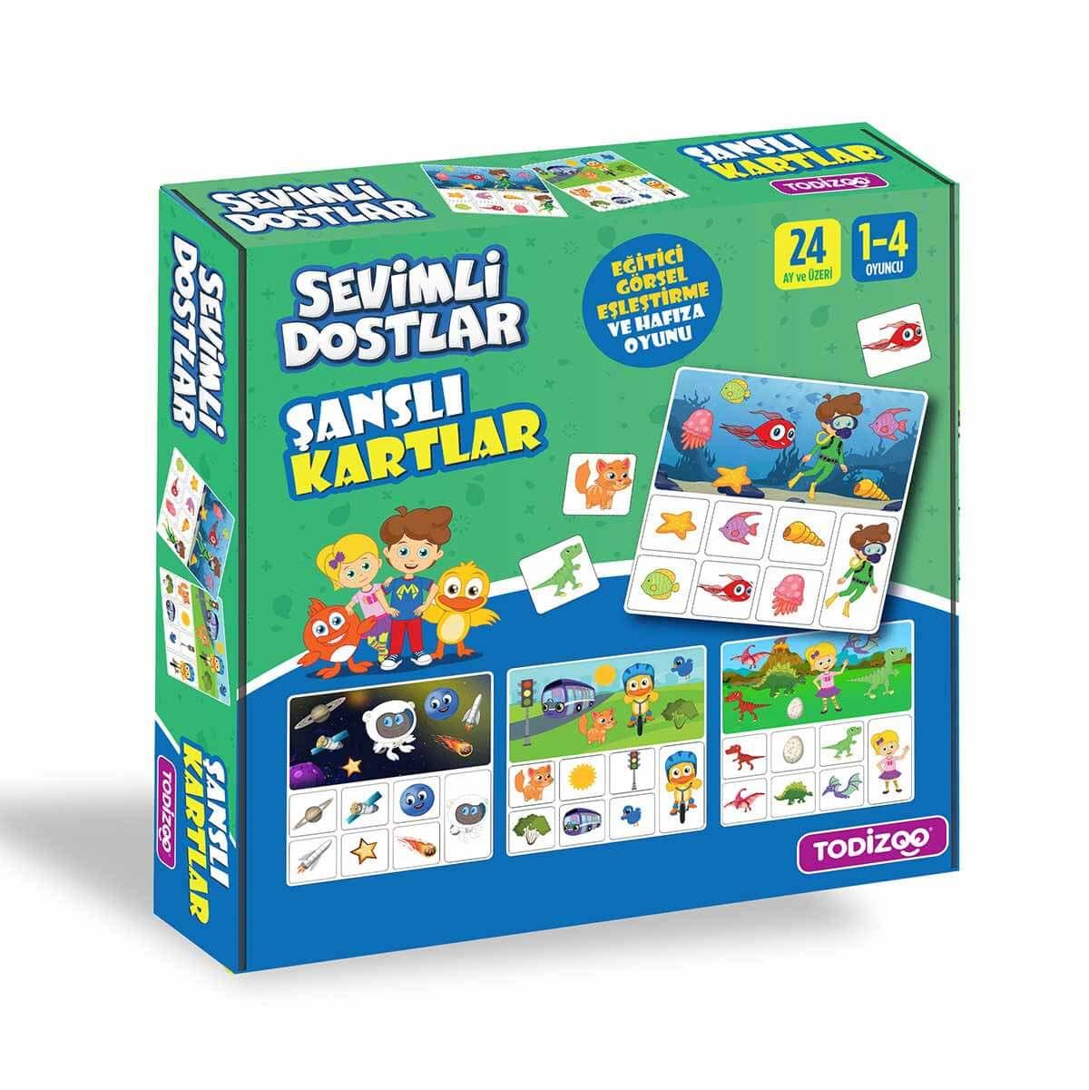 Todizoo Sevimli Dostlar Şanslı Kartla Kutu Oyunu
