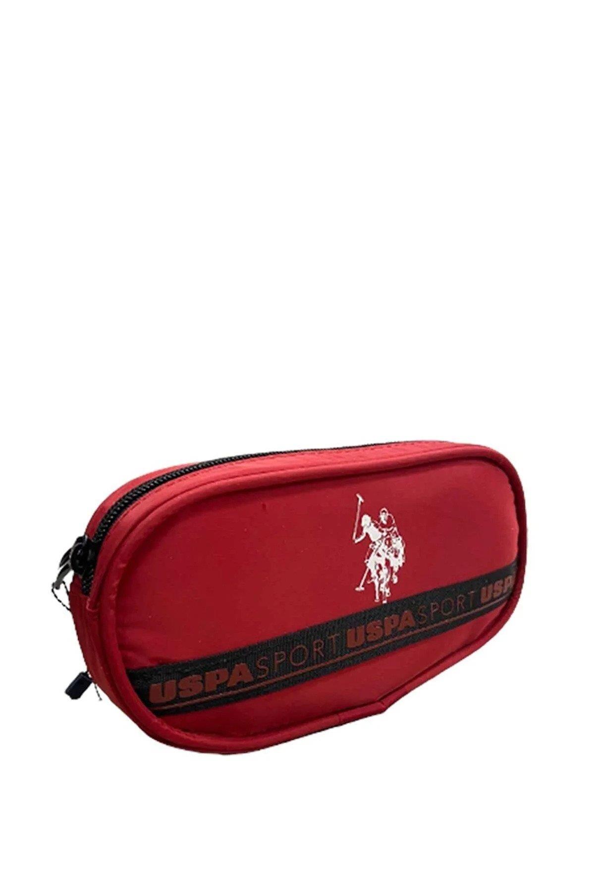 U.S. Polo Assn. Kalem Çantası Bordo Kalem Kutusu